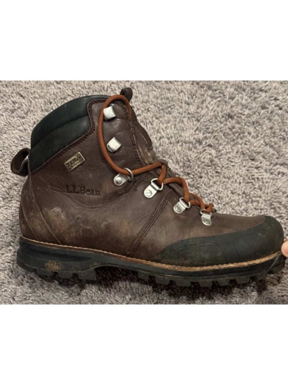 LL Bean Men's 8 M Knife’s Edge TEK2.5 296443 Waterproof Leather Hiking Boots